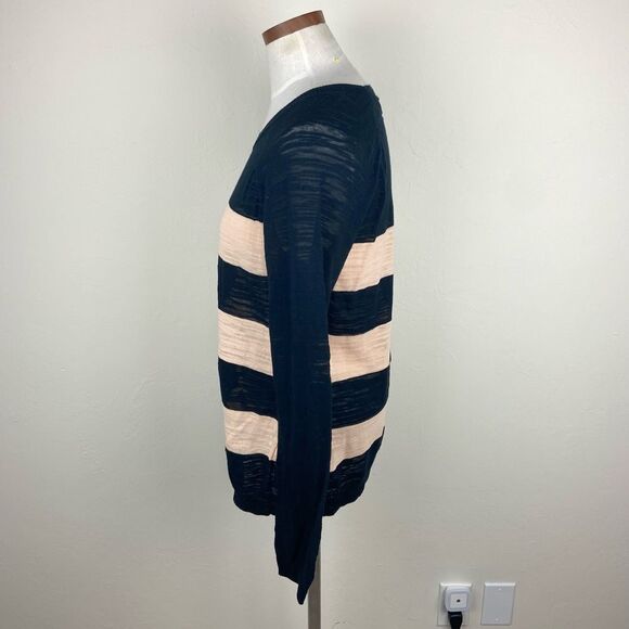 Madewell Wide-Stripe Knit Sweater - Black & Cream - Picture 5 of 7